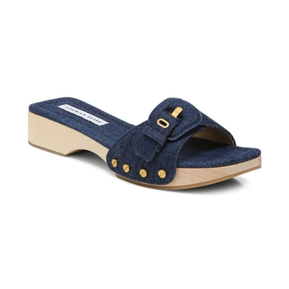 🌸 NEW Veronica Beard | Wood Sandals, size 9 - Picture 4 of 16